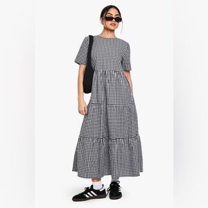 Gingham Midi Dress - size XL